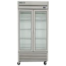 True T-35G-HC~FGD01 39 3/5" Two Section Reach In Refrigerator, (2) Left/Right Hinge Glass Doors, 115v thumbnail 2