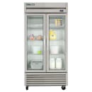 True T-35G-HC~FGD01 39 3/5" Two Section Reach In Refrigerator, (2) Left/Right Hinge Glass Doors, 115v thumbnail 8