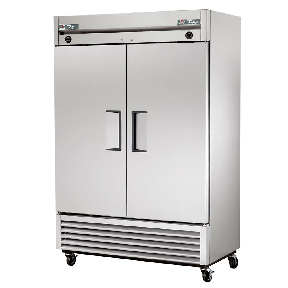 True T-49DT-HC 54 1/8" Two Section Commercial Combo Refrigerator Freezer - Solid Doors, Dual Temp, 115v