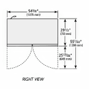 True T-49F-4-HC 54 1/8" T Series Two Section Reach In Freezer, (4) Left/Right Hinge Solid Doors, 115v thumbnail 3