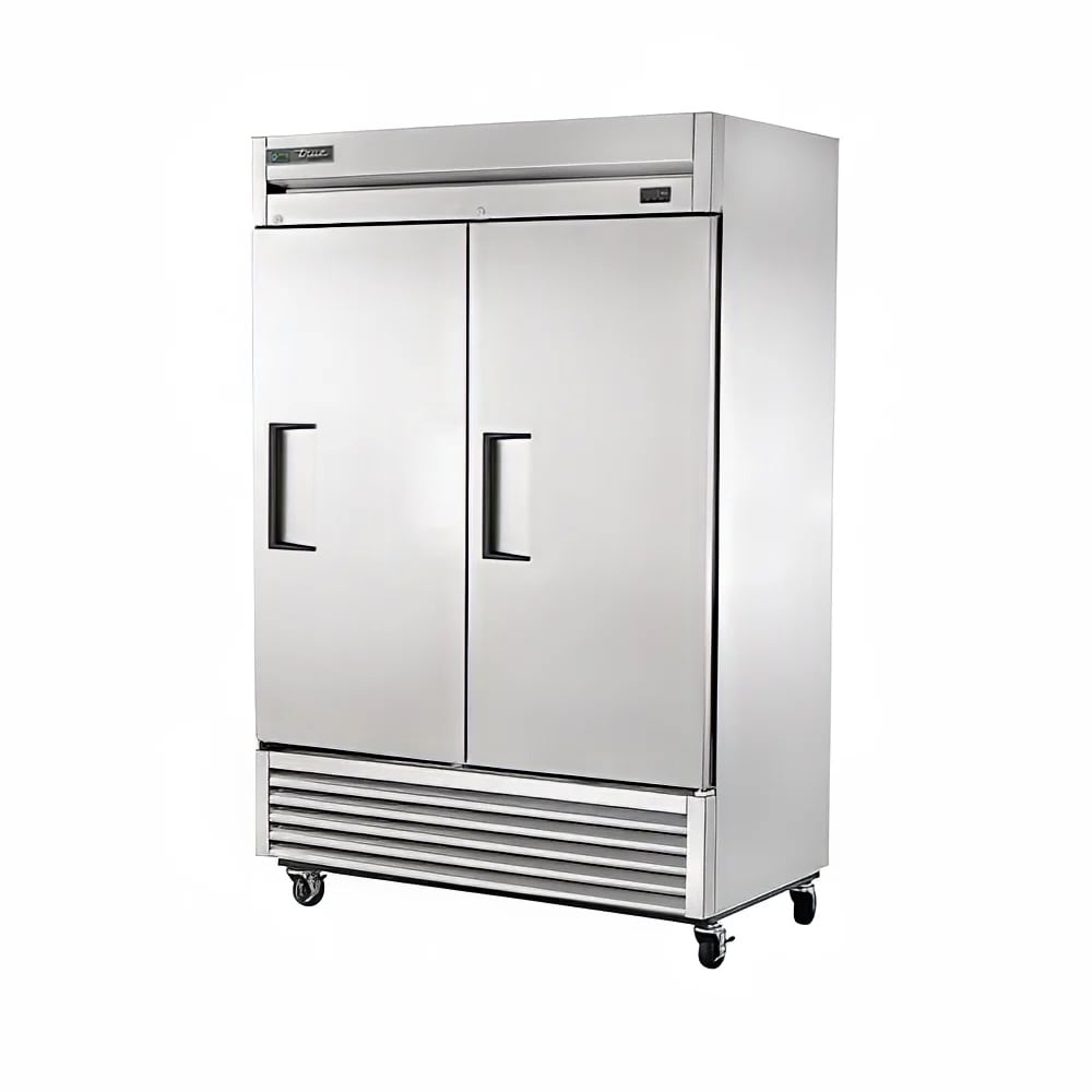 True T-49F-HC 54 1/8" T Series Two Section Reach In Freezer, (2) Right Hinge Solid Doors, 115v