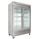 True T-49G-HC~FGD01 54" Two Section Reach In Refrigerator, (2) Left/Right Hinge Glass Doors, 115v thumbnail 3