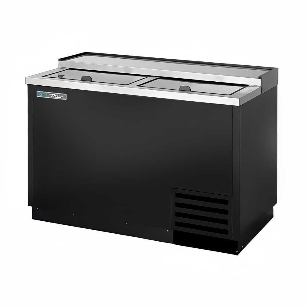 True T-50-GC-HC 2 Section Glass Chiller w/ 250 Mug Capacity, Black, 115v