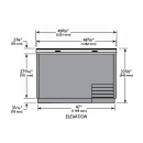True T-50-GC-HC 2 Section Glass Chiller w/ 250 Mug Capacity, Black, 115v thumbnail 2
