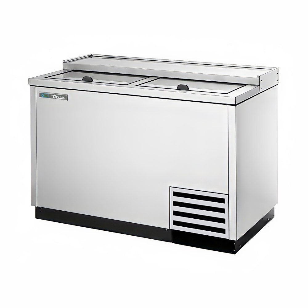 True T-50-GC-S-HC 2 Section Glass Chiller w/ 250 Mug Capacity, Stainless, 115v