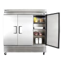 True T-72-HC 78 1/10" Three Section Reach In Refrigerator, (3) Left/Right Hinge Solid Doors, 115v thumbnail 8