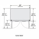 True STA2RRI89-2S-HC 68" Two Section Roll In Refrigerator, (2) Left/Right Hinge Solid Doors, 115v thumbnail 3