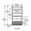 True TAC-14GS-HC-LD 30" Vertical Open Air Cooler w/ (4) Levels, White & Black, 115v thumbnail 2