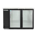 True TBB24-48-2G-Z1-SFT-B-1 48 1/8" Bar Refrigerator - 2 Swinging Glass Doors, Black, 115v thumbnail 2