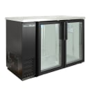 True TBB24-48-2G-Z1-SFT-B-1 48 1/8" Bar Refrigerator - 2 Swinging Glass Doors, Black, 115v thumbnail 3