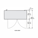 True TBB24-60-2S-Z1-SFT-S-1 60 1/8" Bar Refrigerator - 2 Swinging Solid Doors, Stainless, 115v thumbnail 3