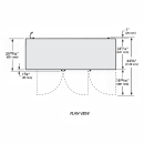 True TBB24-72-3G-Z1-SFT-B-1 72 1/8" Bar Refrigerator - 3 Swinging Glass Doors, Black, 115v thumbnail 3