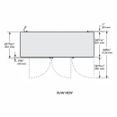 True TBB24-72-3G-Z1-SFT-S-1 72 1/8" Bar Refrigerator - 3 Swinging Glass Doors, Stainless, 115v thumbnail 3