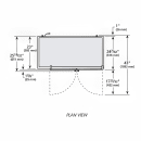 True TBB24-48-2G-Z1-BST-S-1 48 1/8" Bar Refrigerator - 2 Swinging Glass Doors, Stainless, 115v thumbnail 3