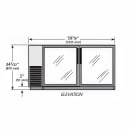 True TBB24-60-2G-Z1-BST-S-1 60 1/8" Bar Refrigerator - 2 Swinging Glass Doors, Stainless, 115v thumbnail 2