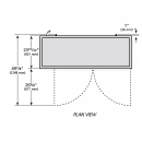 True TBB24-60-2S-Z1-BST-S-1 60 1/8" Bar Refrigerator - 2 Swinging Solid Doors, Stainless, 115v thumbnail 3