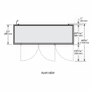 True TBB24-72-3S-Z1-BST-B-1 72 1/8" Bar Refrigerator - 3 Swinging Solid Doors, Black, 115v thumbnail 3