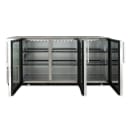 True TBB24-72-3G-Z1-BST-S-1 72 1/8" Bar Refrigerator - 3 Swinging Glass Doors, Stainless, 115v thumbnail 6