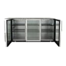 True TBB24-72-3G-Z1-BST-S-1 72 1/8" Bar Refrigerator - 3 Swinging Glass Doors, Stainless, 115v thumbnail 7