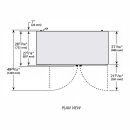 True TBB-2G-HC-LD 58 7/8" Bar Refrigerator - 2 Swinging Glass Doors, Black, 115v thumbnail 3