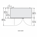 True TBB-2G-S-HC-LD 59" Bar Refrigerator - 2 Swinging Glass Doors, Stainless, 115v thumbnail 2