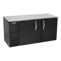 True TBB-3-HC 69" Bar Refrigerator - 2 Swinging Solid Doors, Black, 115v thumbnail 17