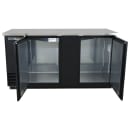 True TBB-3-HC 69" Bar Refrigerator - 2 Swinging Solid Doors, Black, 115v thumbnail 6