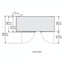 True TBB-3G-HC-LD 69" Bar Refrigerator - 2 Swinging Glass Doors, Black, 115v thumbnail 3