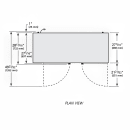 True TBB-3G-S-HC-LD 69" Bar Refrigerator - 2 Swinging Glass Doors, Stainless, 115v thumbnail 3