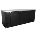 True TBB-4-HC 90 3/8" Bar Refrigerator - 3 Swinging Solid Doors, Black, 115v thumbnail 3