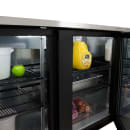 True TBB-4G-HC-LD 90 3/8" Bar Refrigerator - 3 Swinging Glass Doors, Black, 115v thumbnail 12