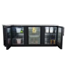 True TBB-4G-HC-LD 90 3/8" Bar Refrigerator - 3 Swinging Glass Doors, Black, 115v thumbnail 9