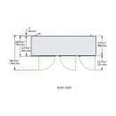 True TBB-4G-S-HC-LD 90" Bar Refrigerator - 3 Swinging Glass Doors, Stainless, 115v thumbnail 3