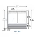 True TCGG-48-S-HC-LD 48-1/4" Full Service Deli Case w/ Curved Glass - (3) Levels, Stainless Steel, 115v thumbnail 2