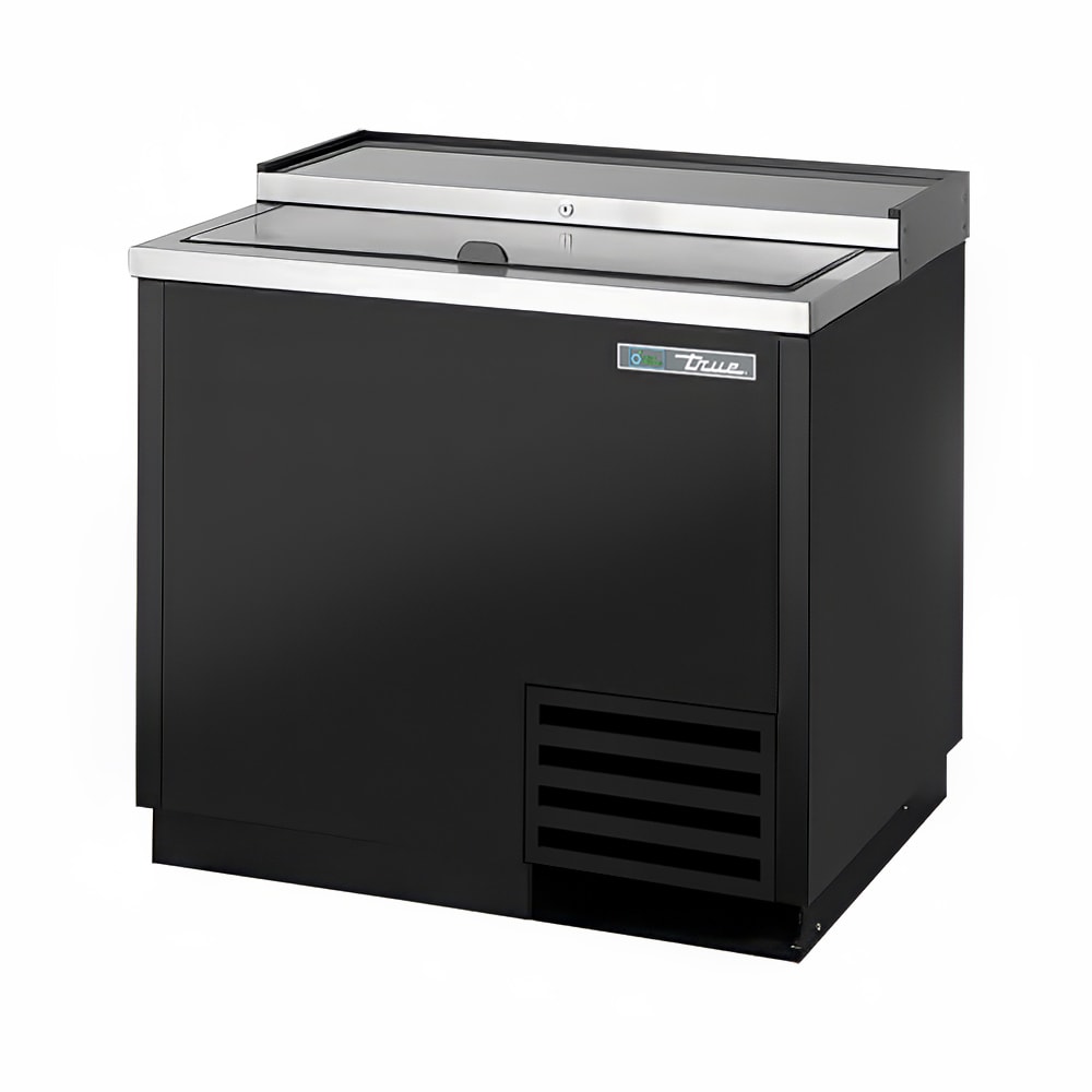 True TD-36-12-HC 36" Forced Air Bottle Cooler - Holds (264) 12 oz Bottles, Lid Locks, 115v