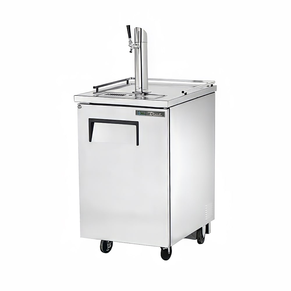 True TDD-1-S-HC 24" Kegerator Beer Dispenser w/ (1) Keg Capacity - (1) Column, Stainless, 115v