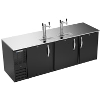 True TDD-4-HC 90" Kegerator Beer Dispenser w/ (4) Keg Capacity - (2) Columns, Black, 115v thumbnail 19