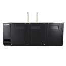 True TDD-4-HC 90" Kegerator Beer Dispenser w/ (4) Keg Capacity - (2) Columns, Black, 115v thumbnail 2
