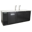 True TDD-4-HC 90" Kegerator Beer Dispenser w/ (4) Keg Capacity - (2) Columns, Black, 115v thumbnail 3