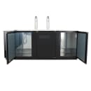 True TDD-4-HC 90" Kegerator Beer Dispenser w/ (4) Keg Capacity - (2) Columns, Black, 115v thumbnail 8