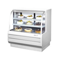 True TDM-DC-48-GE/GE-S-W 48 1/4" Full Service Dry Bakery Case w/ Curved Glass - (4) Levels, 115v thumbnail 3
