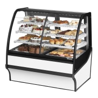 True TDM-DZ-48-GE/GE-S-S 48 1/4" Full Service Dual Zone Bakery Case w/ Curved Glass - (4) Levels, 115v thumbnail 3