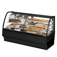 True TDM-DZ-77-GE/GE-W-W 77 1/4" Full Service Dual Zone Bakery Case w/ Curved Glass - (4) Levels, 115v thumbnail 3
