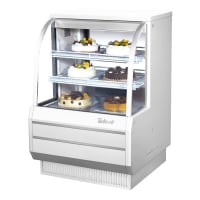 True TDM-R-36-GE/GE-S-W 36 1/4" Full Service Bakery Case w/ Curved Glass - (4) Levels, 115v thumbnail 2