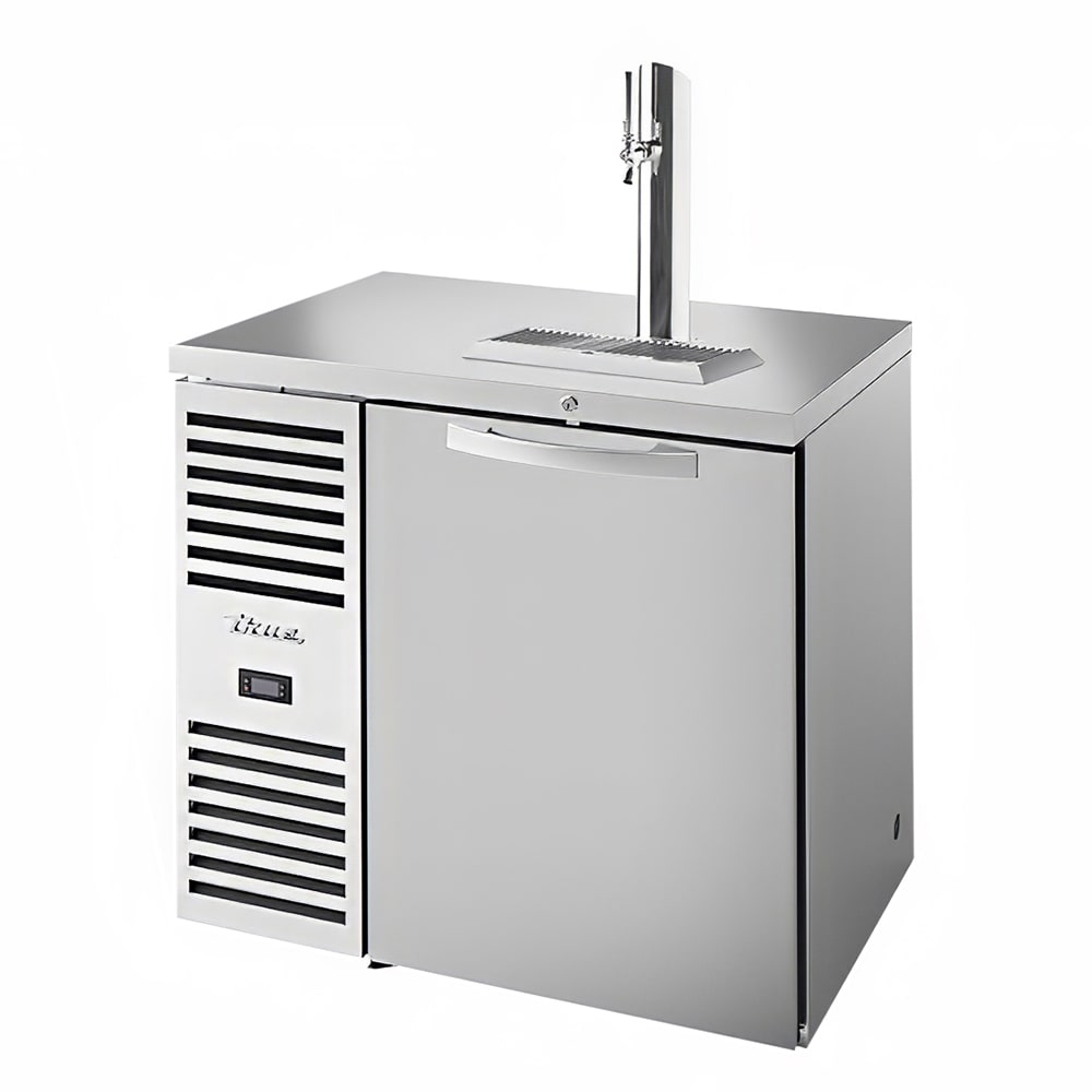 True TDR36-RISZ1-L-S-S-1 36" Kegerator Beer Dispenser w/ (1) Keg Capacity - (1) Column, Stainless, 115v