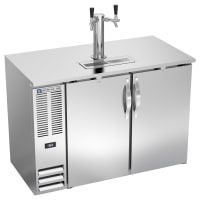 True TDR48-RISZ1-L-B-SS-1 48" Kegerator Beer Dispenser w/ (1) Keg Capacity - (1) Column, Black, 115v thumbnail 2