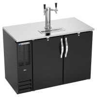 True TDR48-RISZ1-L-B-SS-1 48" Kegerator Beer Dispenser w/ (1) Keg Capacity - (1) Column, Black, 115v thumbnail 3