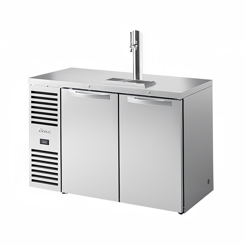 True TDR52-RISZ1-L-S-SS-1 52" Kegerator Beer Dispenser w/ (1) Keg Capacity - (1) Column, Stainless, 115v