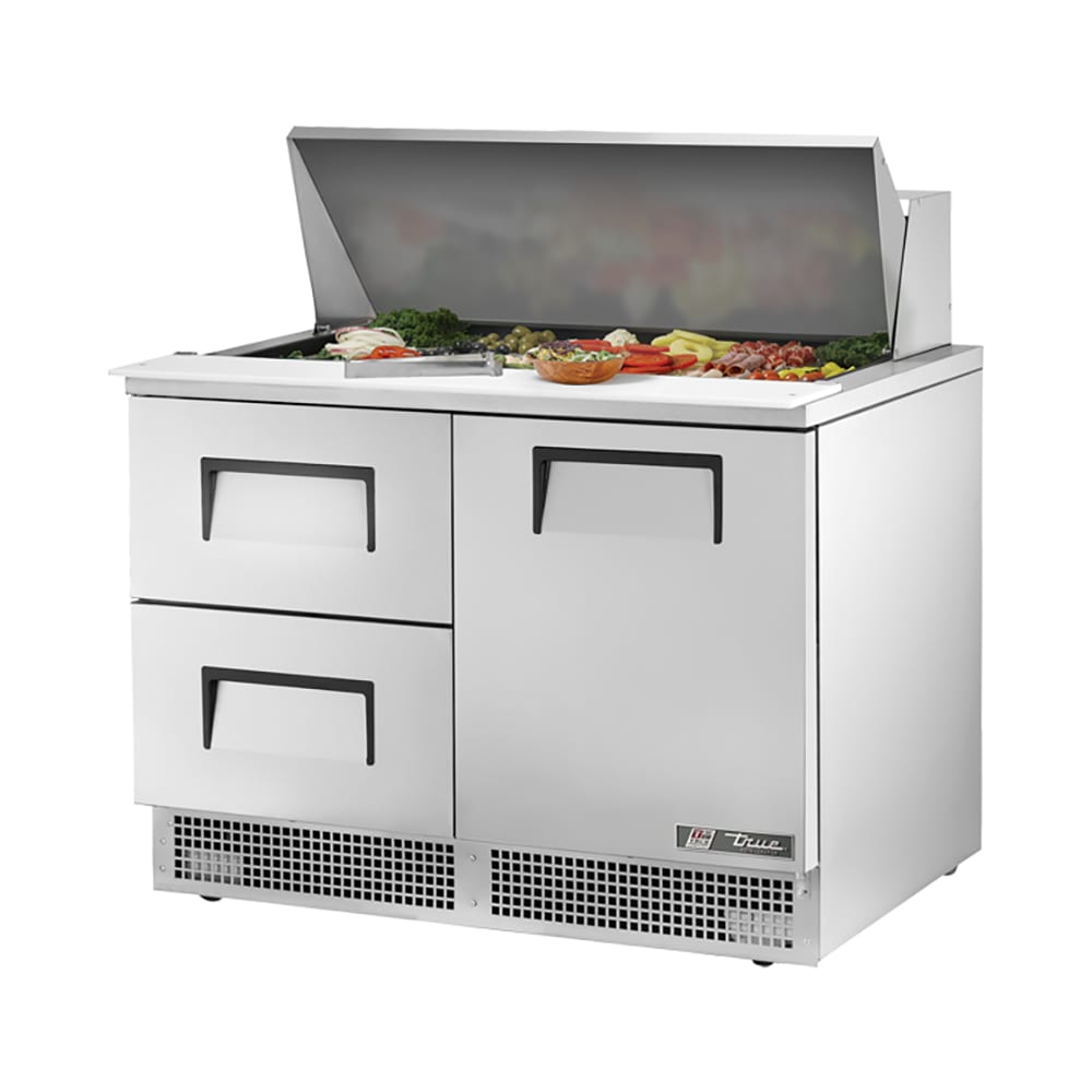 True TFP-48-18M-D-2-HC 48" Sandwich/Salad Prep Table w/ Refrigerated Base, 115v