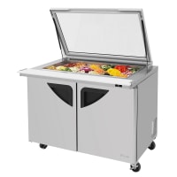 True TFP-48-18M-FGLID-HC 48" Sandwich/Salad Prep Table w/ Refrigerated Base, 115v thumbnail 3